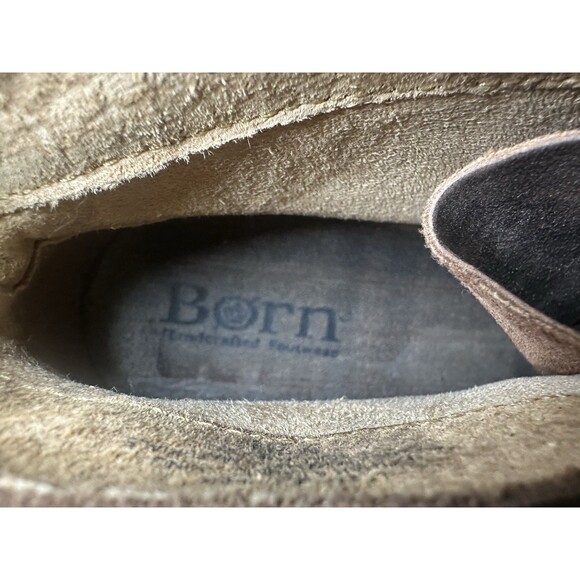 Born Temple Booties Leather Distressed Brown Ankle Lace Up Boots Women's‎ 9 - Picture 12 of 13